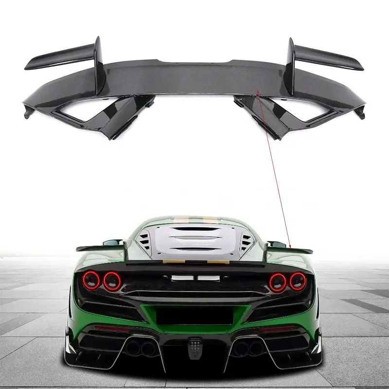 High Quality Carbon Fiber Upgraded MSY Style Auto Parts for Ferrari F8 High Performance Racing Rear Wing