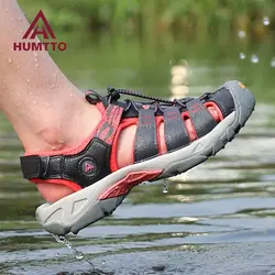 HUMTTO sandały outdoorowe dla kobiet oddychające buty turystyczne letnia woda plaża sandały damskie wspinaczka Aqua Sneaker HT- 710445 B