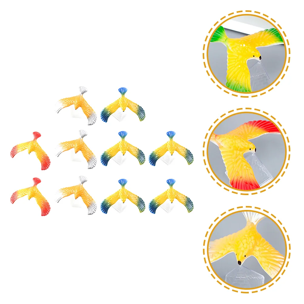 10 stuks balancerende adelaar speelgoed vogels evenwicht vogel kinderen educatief speelgoed vinger natuurkunde leren spelen veilig willekeurige kleuren