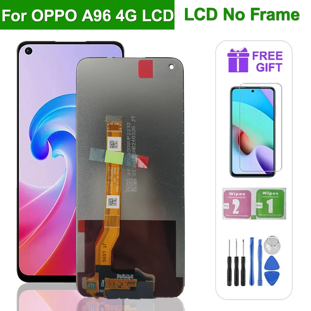 HLYGZX Display Schermo per Oppo A96 4G/Realme 8i CPH2333 RMX3151 | con kit di riparazione,IPS LCD,HD Display,Sostituire lo schermo,per Modello HLYGZX Display Schermo per Oppo A96 4G/Realme 8i CPH2333 RMX3151 | con kit di riparazione,IPS LCD,HD Display,Sostituire lo schermo,per Modello