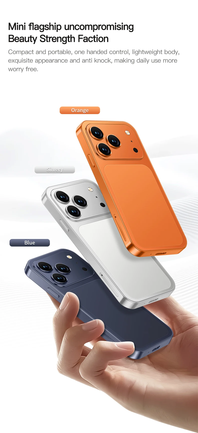 2026 New ONEMYTH Orange A18 Pro&A19 Pro, 3.99″/4.5″, 2000mAh Battery, 4G Network Dual SIM Cards, mini Smartphone