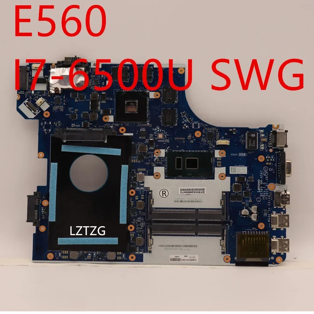 

Материнская плата для ноутбука Lenovo ThinkPad E560, материнская плата I7-6500U SWG 01HY635 01AW112