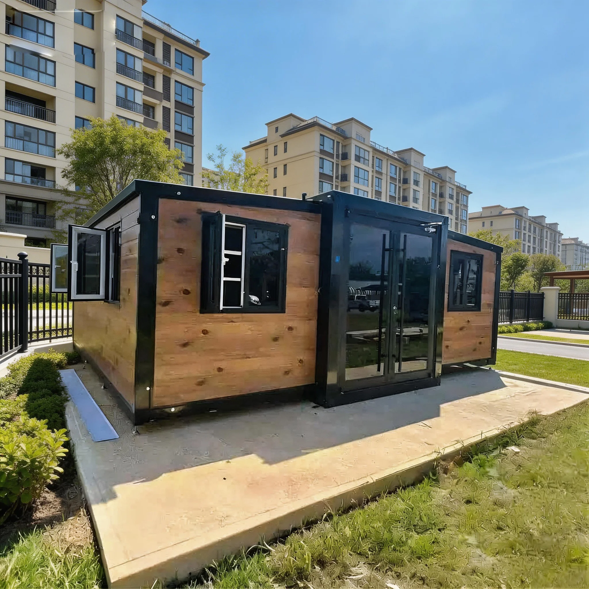 Foldable Prefab Container House 20ft Mobile Home Expandable Portable Container House for Sale