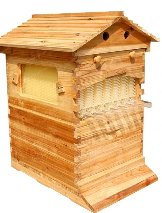 

Self-flowing Bee Box, Fir Boiled Wax Bee Box, Automatic Honey Flow Device, A Full Set of New Beekeeping Special Tools