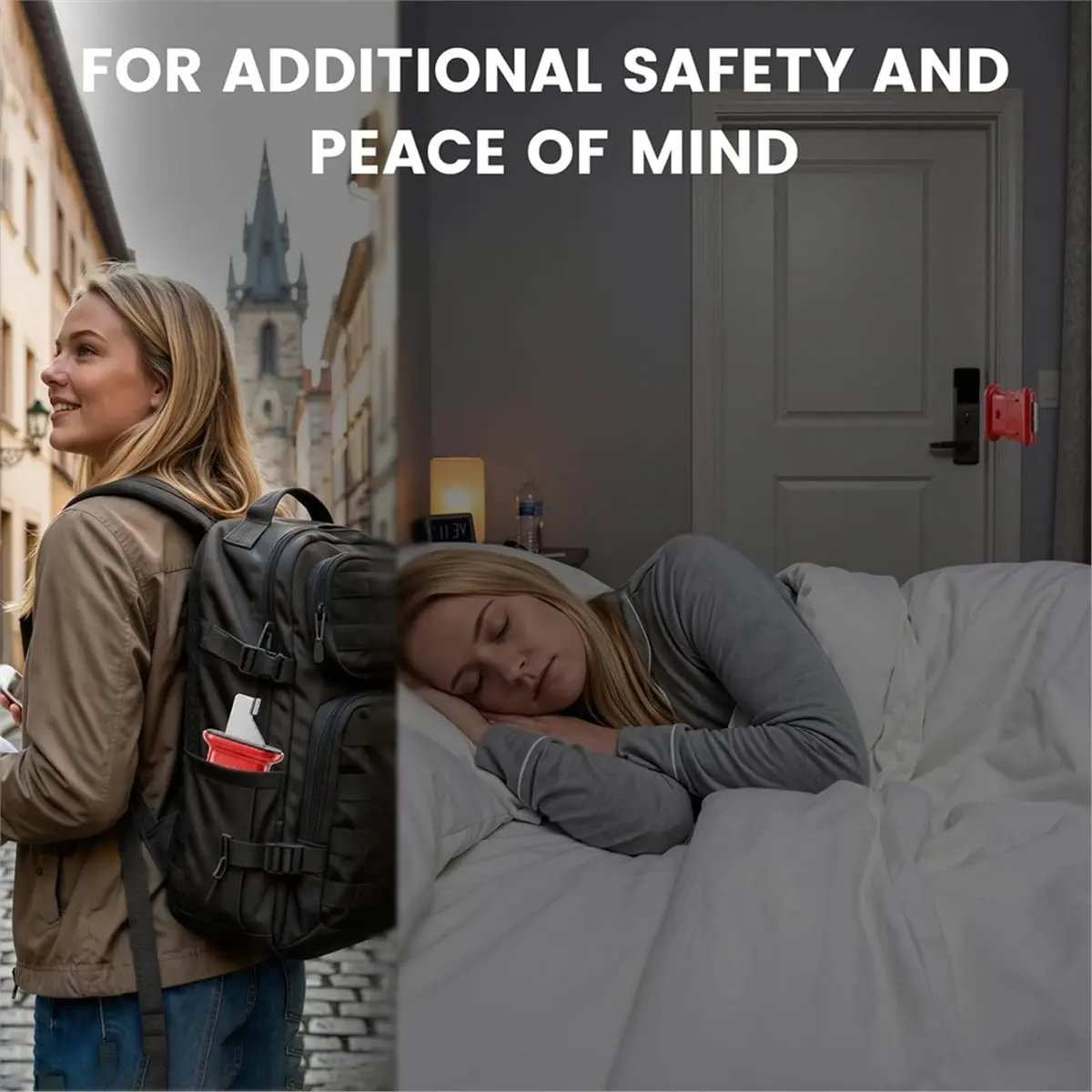 2026 Trend Double Gear Portable Door Lock for Travel, Hotels, & Apartments, Strong & User-Friendly