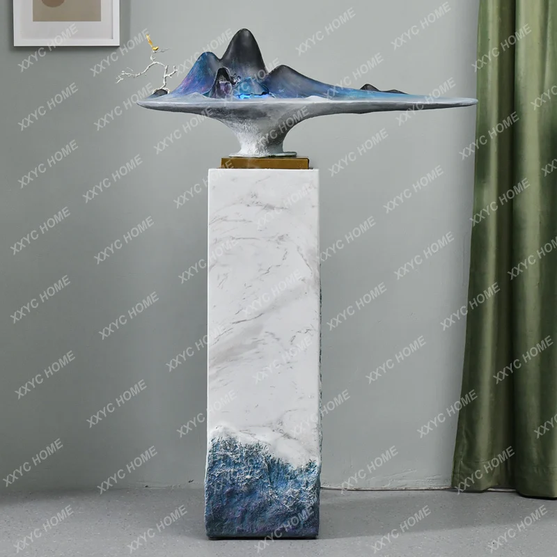 Water Fountain Living Room Entrance Floor-Standing Decorations Big Decorations Landscape Office Store