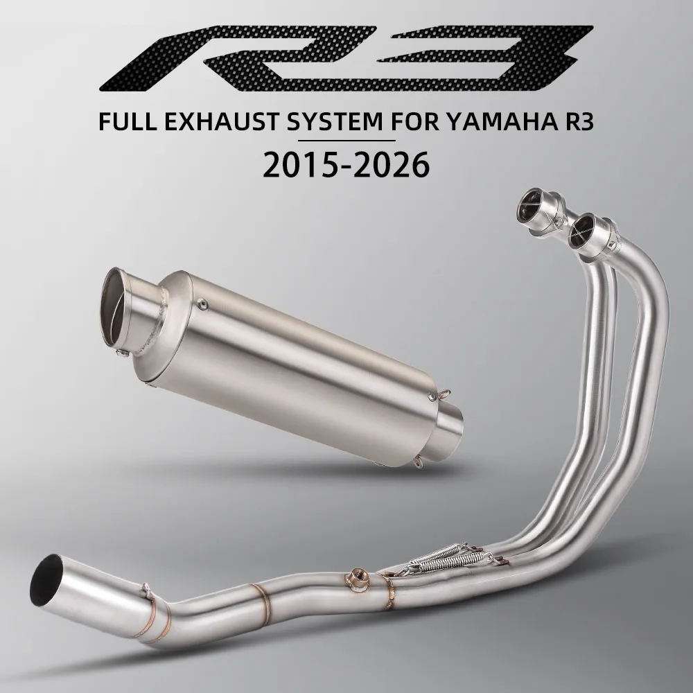 

MT03 exhaust header pipe F01 Muffler For Yamaha R3 R25 MT03 MT25 2015-2026 Motorcycle Exhaust System Street Bike Accessories