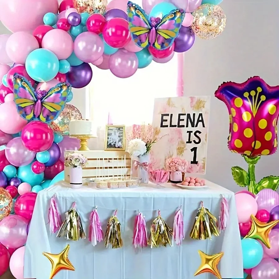 

Dream Butterfly, Tulip Balloon, Flower wreath, Birthday Party, Holiday Decoration, Atmosphere Decoration, Balloon Wedding Decora