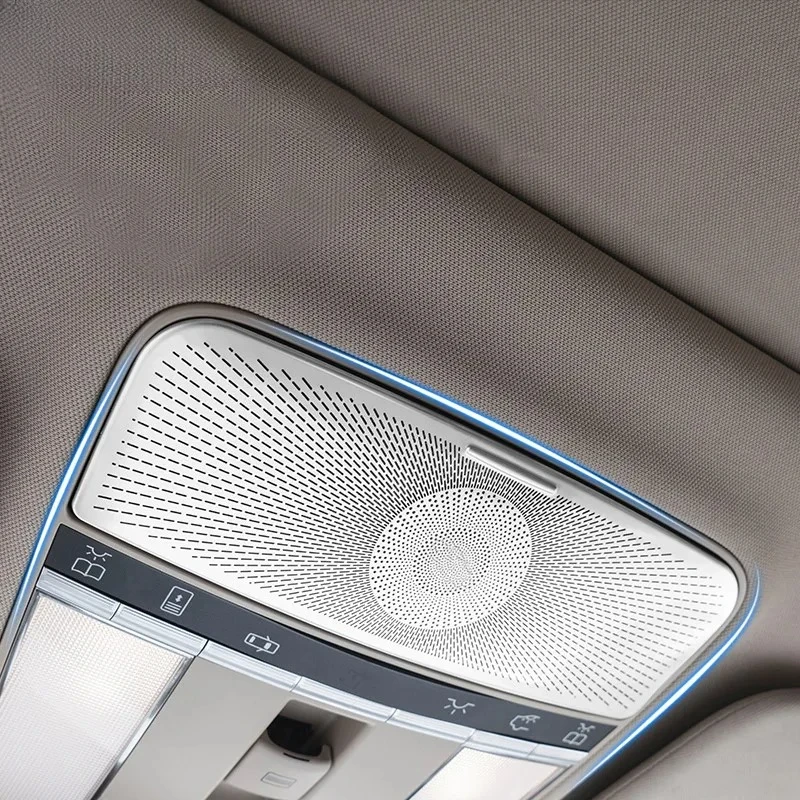

Front car reading lamp frame, Embels decoration for Mercedes Benz Class S W221 2008-2013, inner roof light cover adhesive strips
