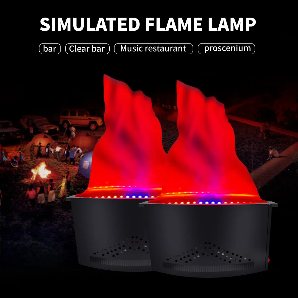 Butoy 120W Simulation Flame Lamp Flame Effect LED Fake Flame Machine Artificial Fake Flame Fire Lighting 1.5m 1.8m for Party