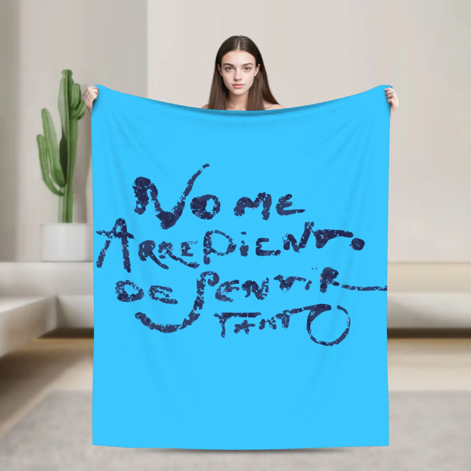 no me arrepiento de sentir tanto Wool Blankets Karol G Funny Throw Blankets for Home 200x150cm Bedspreads