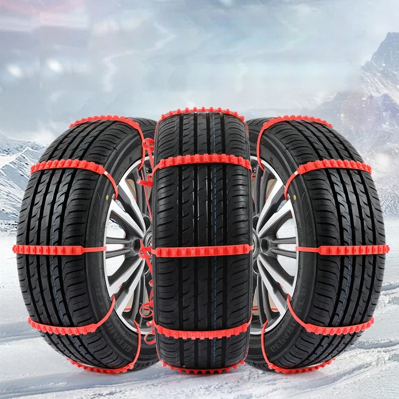 20Pcs Car Tires Chains Anti-skid Tyre Cable Ties Winter Outdoor Snow Wheels Professional Antisilp Chains Emergency Accessories