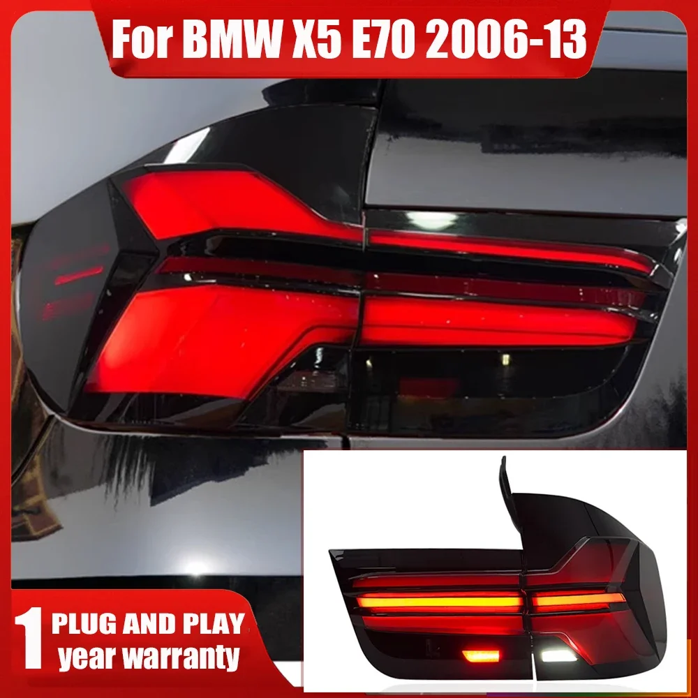 LED Tail Light For BMW X5 E70 3.0d 3.0sd 3.0si 3.5d 2006-2011 2012 2013 Rear Signal Warning Brake Lamp Car Accessories Assembly