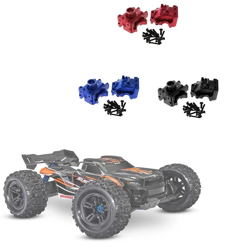 Caixa de engrenagens frontal e traseira de alumínio 9529 para 1/8 traxxas trenó 95076-4 rc carro atualizações peças acessórios