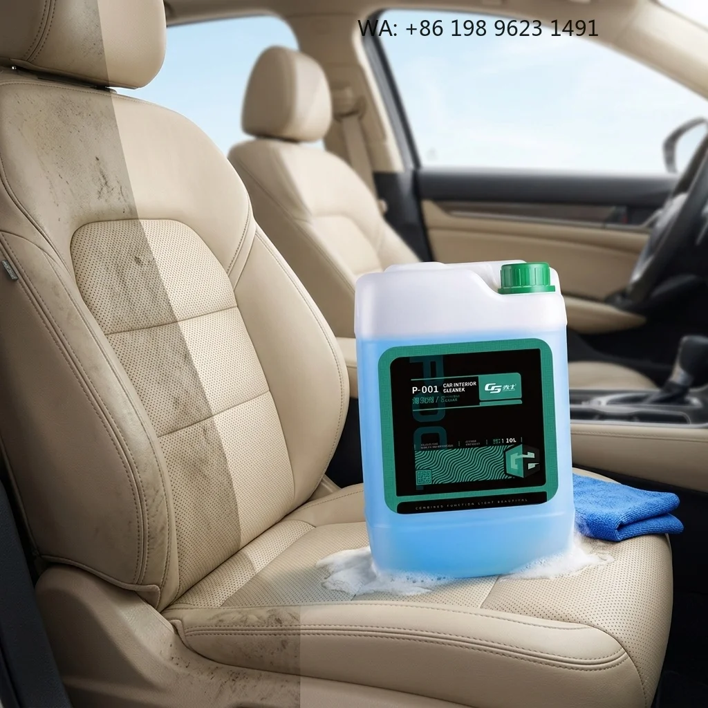 

Universal Interior Detailing Spray, Multi-stain Removal Foam Liquid for Commercial Auto Workshop Cleaning Care