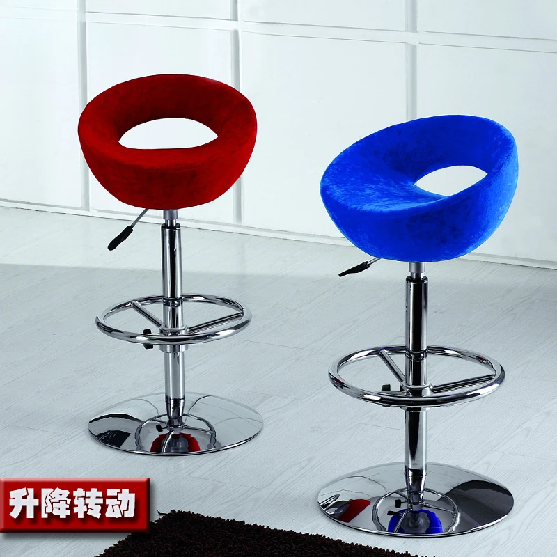 

Simple new fashion lifting rotating cloth bar chair reception coffee dining chair kitchen matching chair