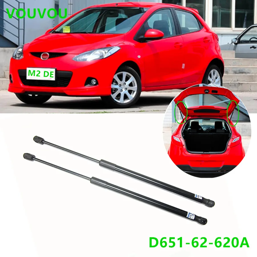 Car high quality D651-62-620A tail gate gas spring dampers for Mazda 2 hatchback 2007-2013 DE 5 door