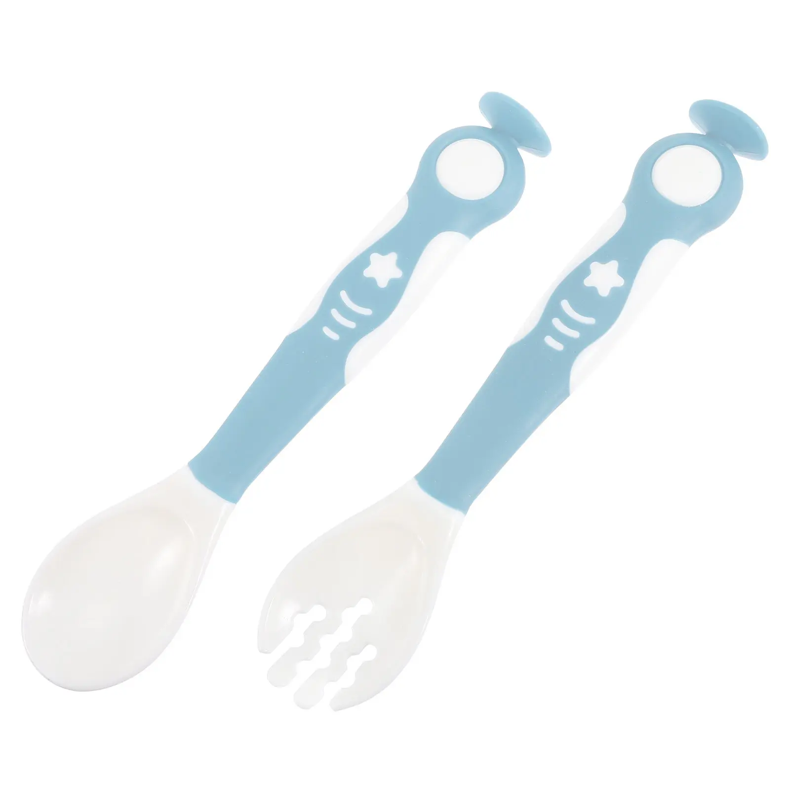 

1Set Baby Tableware Kids Feeding Spoon Fork -Feeding Portable Flexional Household Accessory Toddler Eating Tool