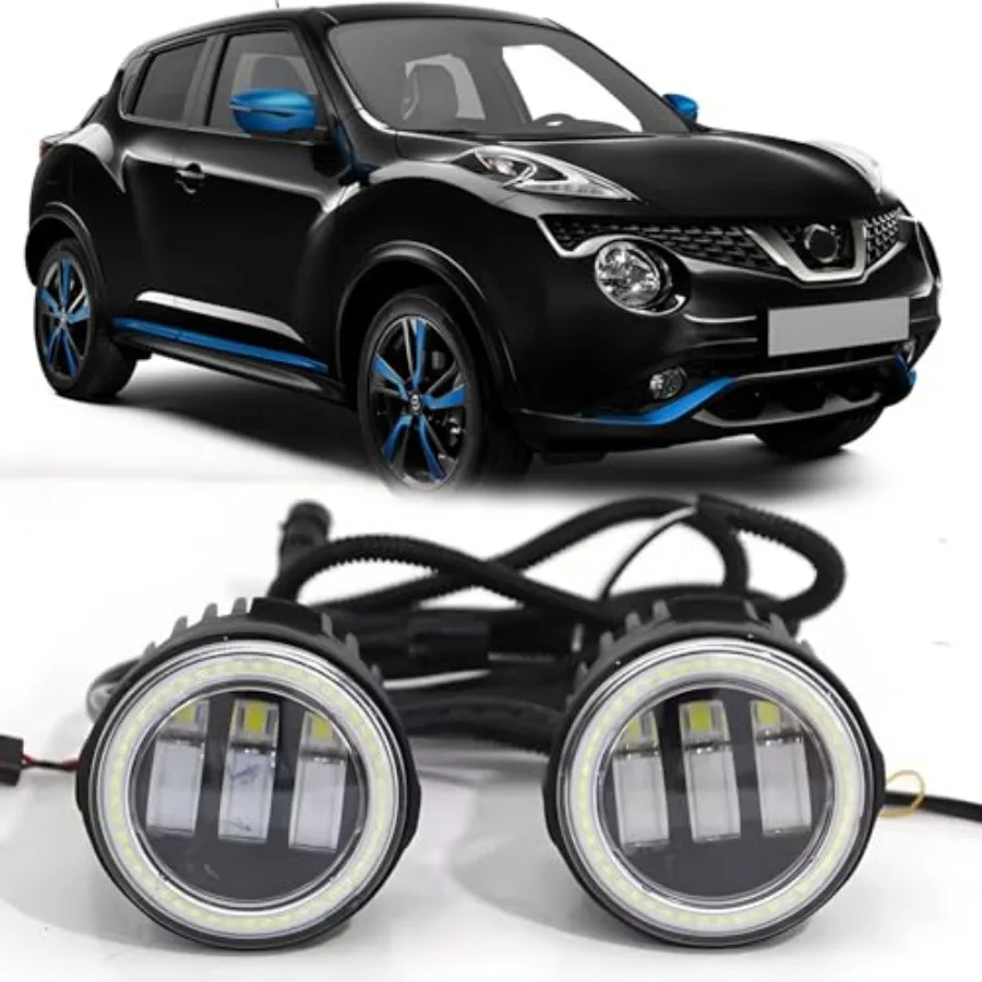 

LED Fog Light with Angel Eye Design for 20112015 Rogue 0914 Cube Murano 1114 Juke Quest 0712 Versa Infiniti 0812 EX35 0612 FX35