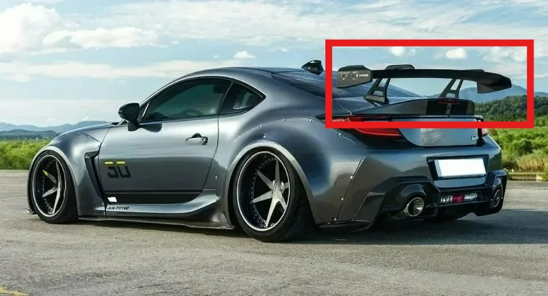 

Аэрооптизированный задний спойлер FORSubaru BRZ Toyota GR86 из углеродного волокна с лебединой шеей 2022-2025 гг.