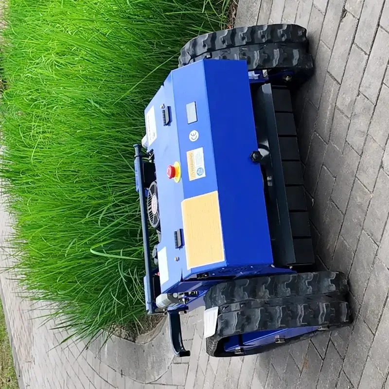 

Customized Garden and Agricultural Use Crawler Remote Control Lawn Mower Forestry Robot Zero Turn Lawn Mower