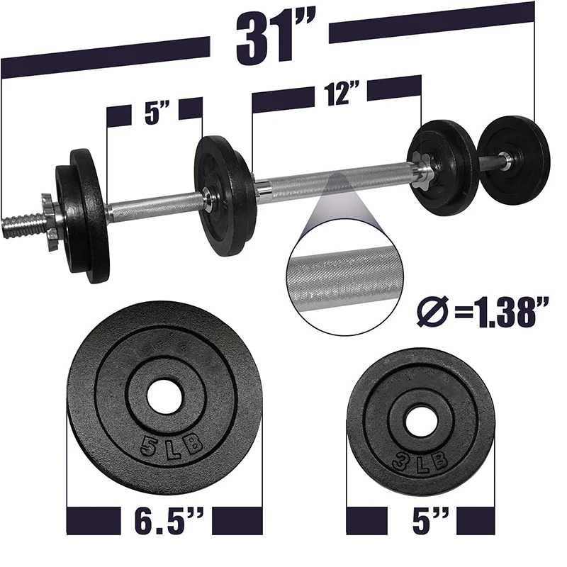 2026 2026 Adjustable Dumbbell Set With Carry Case, Durable Weights For Home Gym, Strength Training, Fitness Workoutspromote Sale