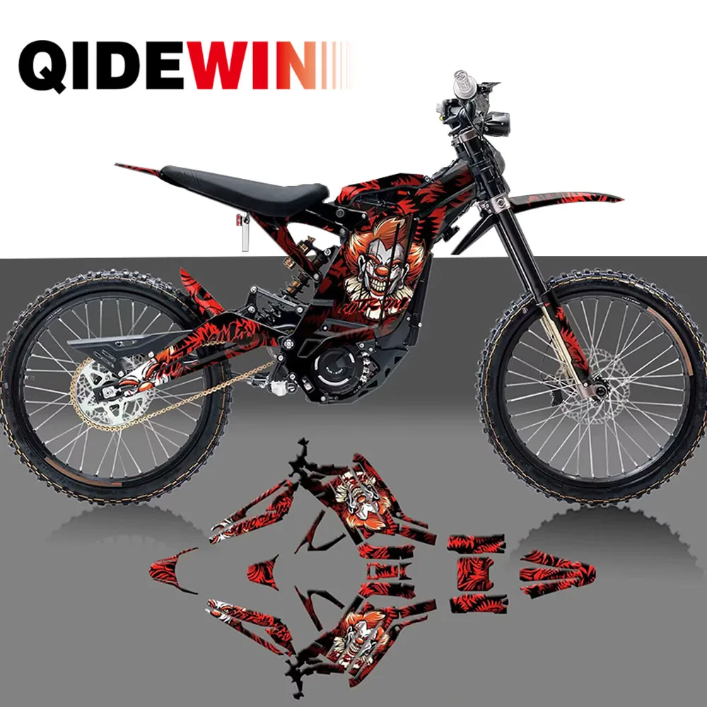 For Surron Light Bee X S 2022-2025 Moto Decals QIDEWIN Motorcycle Sticker Kit Customize Anti-scratch Graphics Decals
