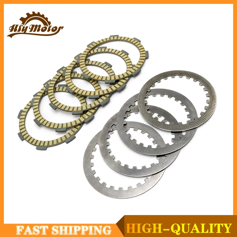 Motorcycle Friction Clutch Plates Steel Discs For Honda XL125 1976-1979 XL 125 S 1979-1990 XLR 125 RW 1998-1999 XR125L 2003-2008