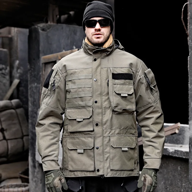 Beetle Mark 5 Tactical Mid length Motorcycle Windbreaker Outdoor Sprint Jacket Military Waterproof and Wear resistant Workwear