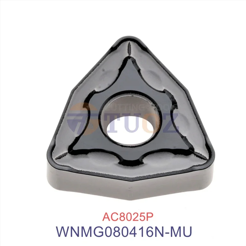 100% Original WNMG080416N-MU AC8025P External Turning Tools Carbide Insert WNMG 080416 N-MU R1.6 CNC Lathe Cutter