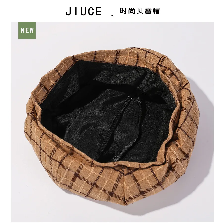 جديد الكورية نمط متقلب قبعة البيريه للنساء خمر الصوف الرسام قبعة الخريف الشتاء الدافئة دافئ قبعات الفنان عادية المألوف ​