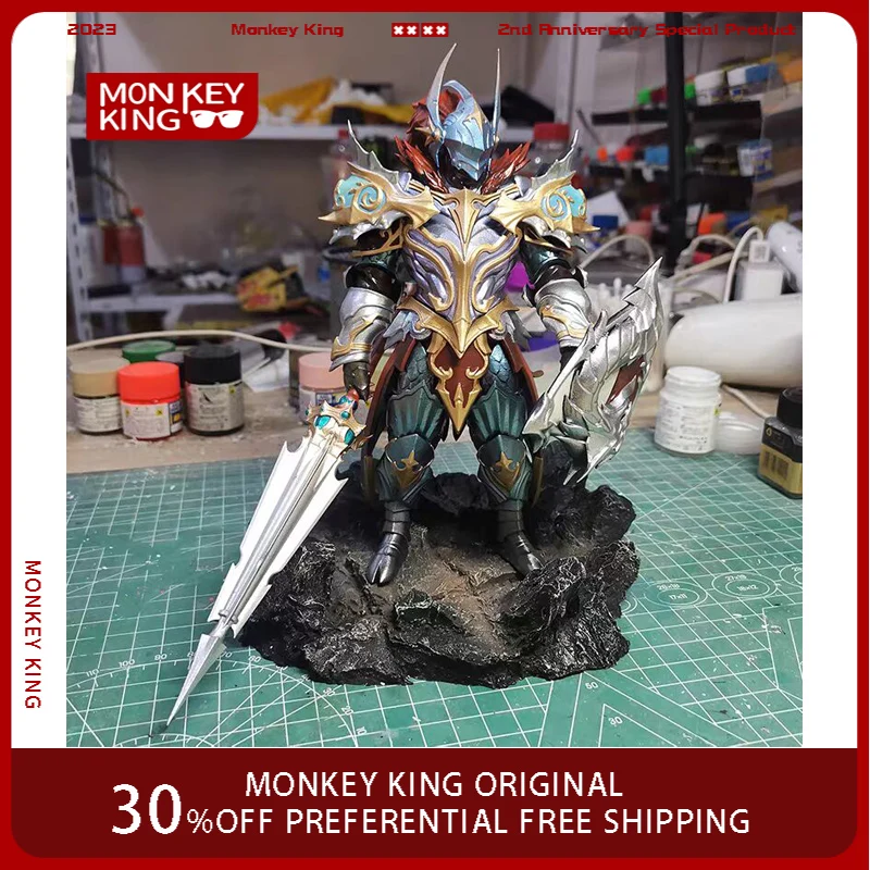 

20cm DOTA2 Figure Knight Davion High-end Customization Anime Collectible Model Desktop Decorations Holiday Gifts Children Toys