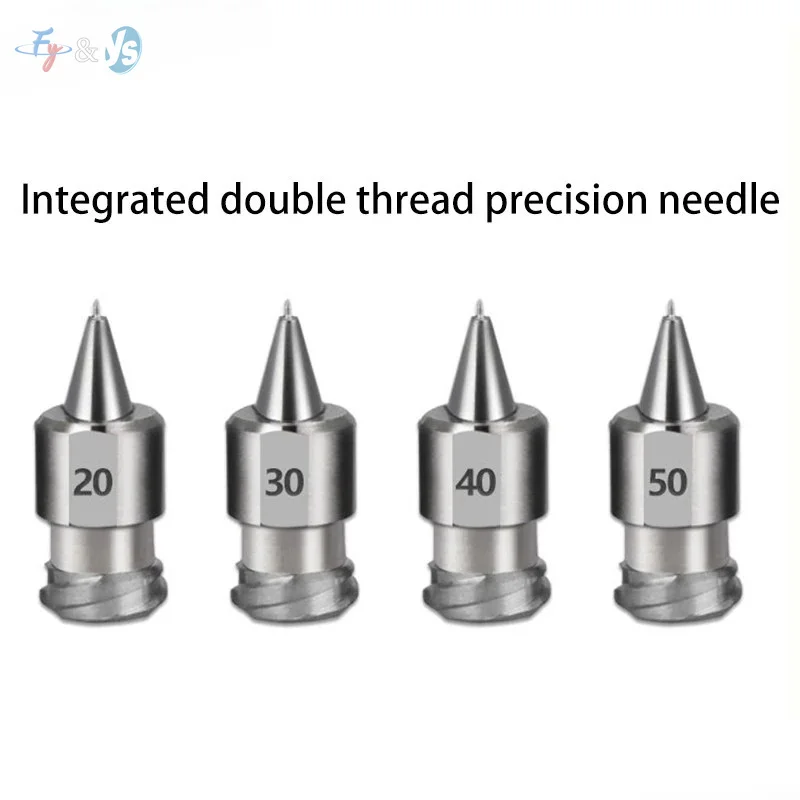 Integrally Molded Double Dispensing Needle Nozzle Precision Stainless Steel Dispensing Tip