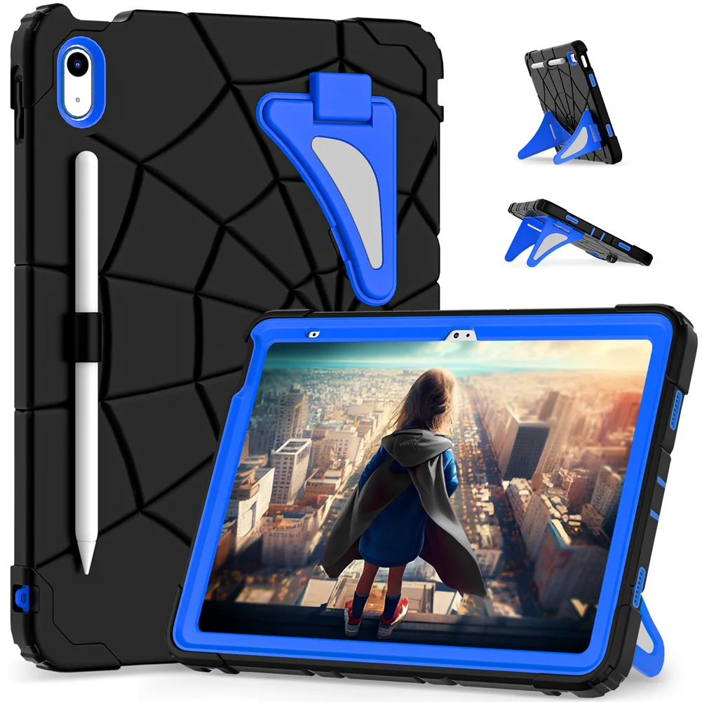 For iPad 2026 2025 A16 10.9 inch 12th 11th 10th Gen A3355 A3356 A3354 A3162 A2757 A2777 A2696 Full Body ShockProof Tablet Case