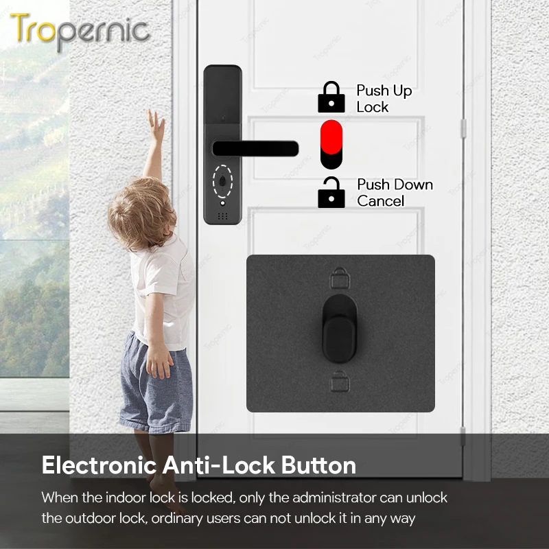 tuya digital electronic lock wifi Smart locks for door Intelligent fingerprint biometric House door locks