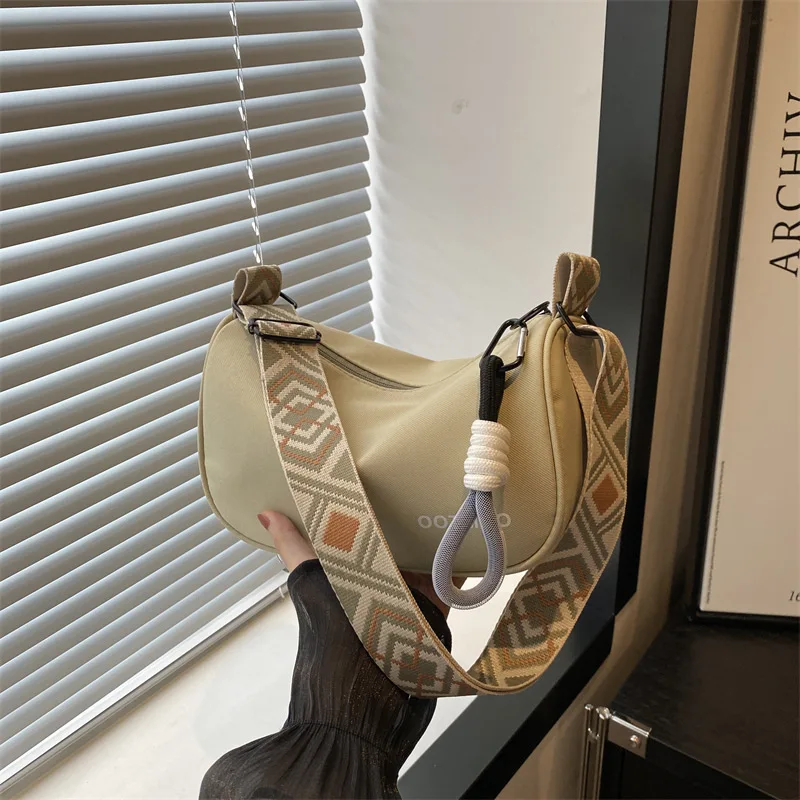 

​​2025 New Womens Wide Strap Bucket Bag Casual Crossbody Purse Minimalist Shoulder Bag Fashion Underarm Hobo Autumn Winter​