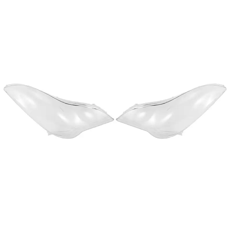 

AEE5-1 Pair PC Front Headlight Lens Cover For Infiniti QX50 EX25 EX35 2008-2015 Mask Lampshade Lens Glass Head Light Caps