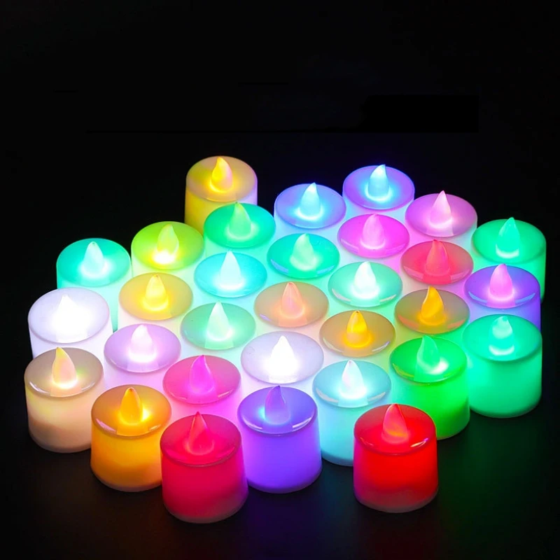 Flameless LED Candle Light para Home Decor, Creative Tea Light, Casamento e Natal, Feriado e Halloween