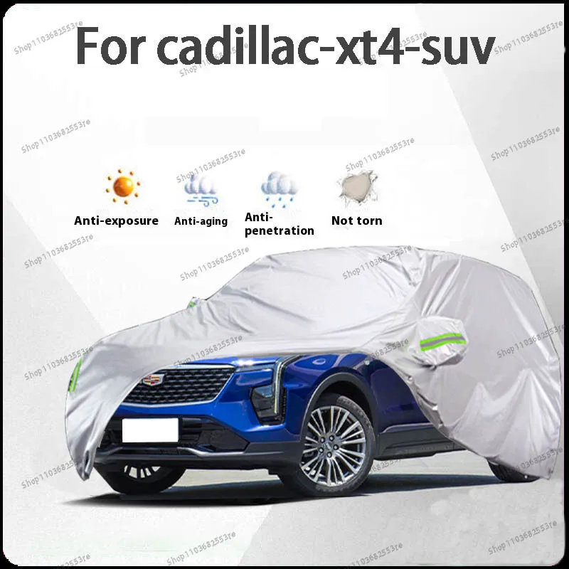 

For Cadillac XT4 Fit Car Cover - Waterproof, Dustproof, Sunshade (UV), Snowproof | Silve Full Cover with All-Day Protection