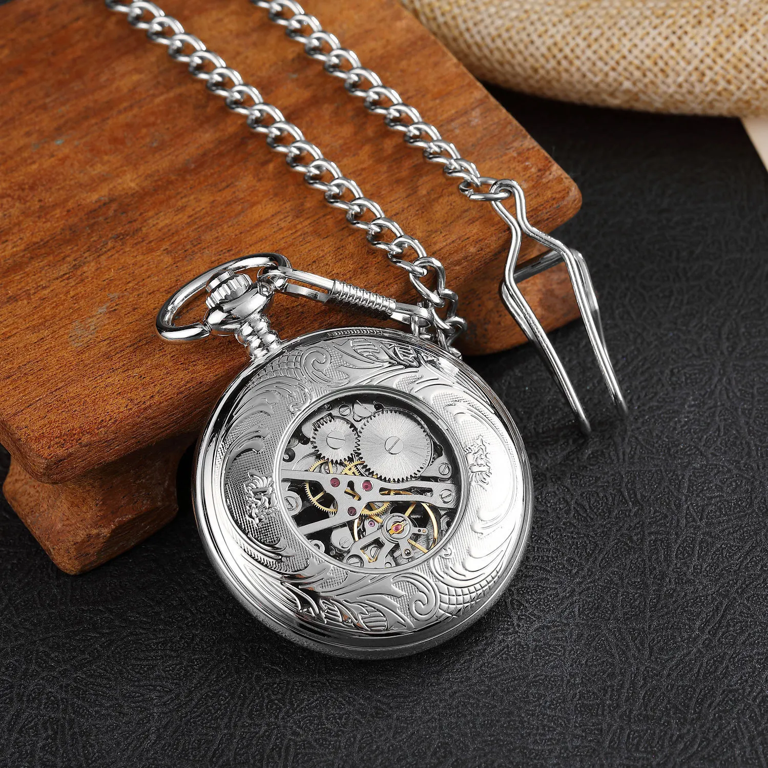 빈티지 스타일의 해골 모양 손목시계, 수동식 기계식 포 - Pocket Watch Mechanical Skeleton Vintage 리뷰 및 가격