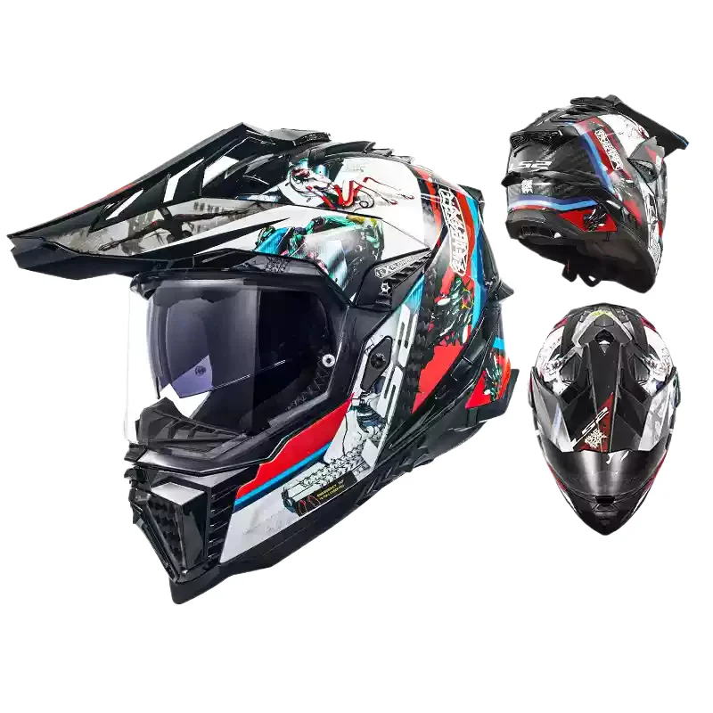 LS2 MX701 Chinese Cat Mini Motorcycle Helmets Carbon Fiber Helmet