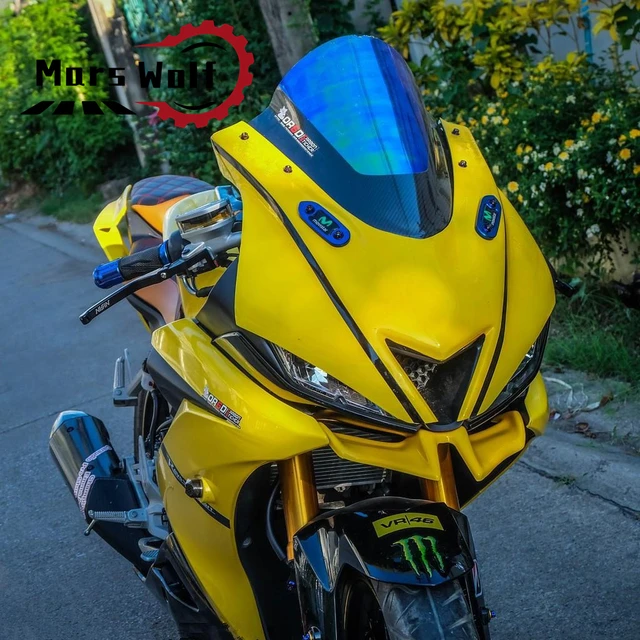 For Yamaha Yzf R15 R15 V3.0 Motorcycle Front Fairing Gas Moving Wingtip Plastic Front Protective Cover 2019 2021 Windscreens Wind Deflectors AliExpress