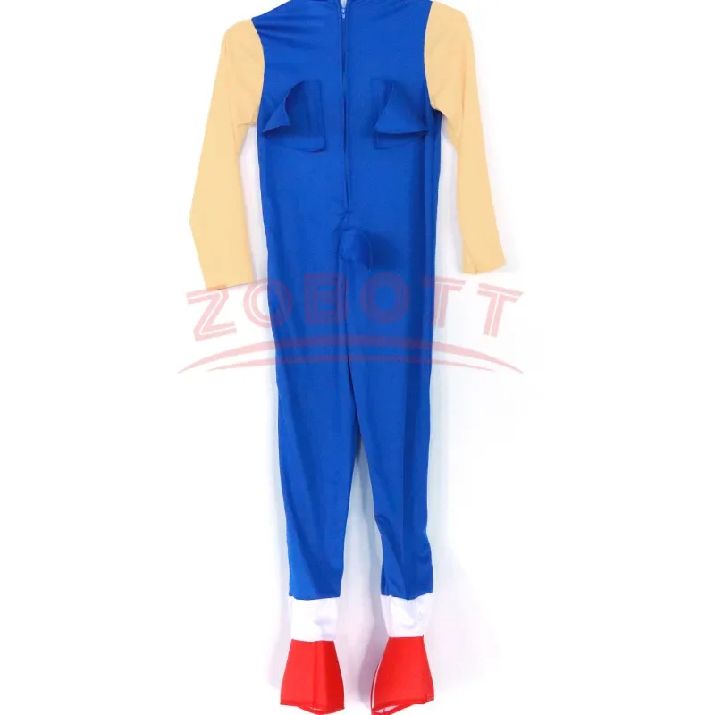 Disfraz de Sonic para niños y niñas, juego de rol, mono de erizo supersónico, vestido de fiesta de carnaval, regalo de Navidad