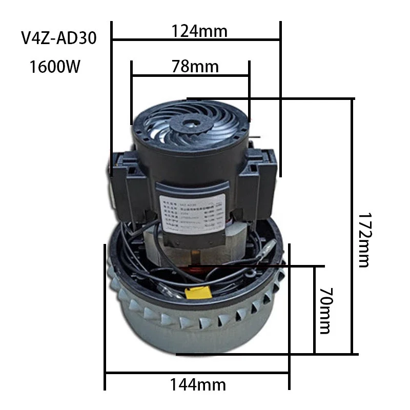 Vacuum Fan Motor V2Z-P25 V2Z-A24 V4Z-AD30 High-speed Turbo Vacuum Motor Cleaner