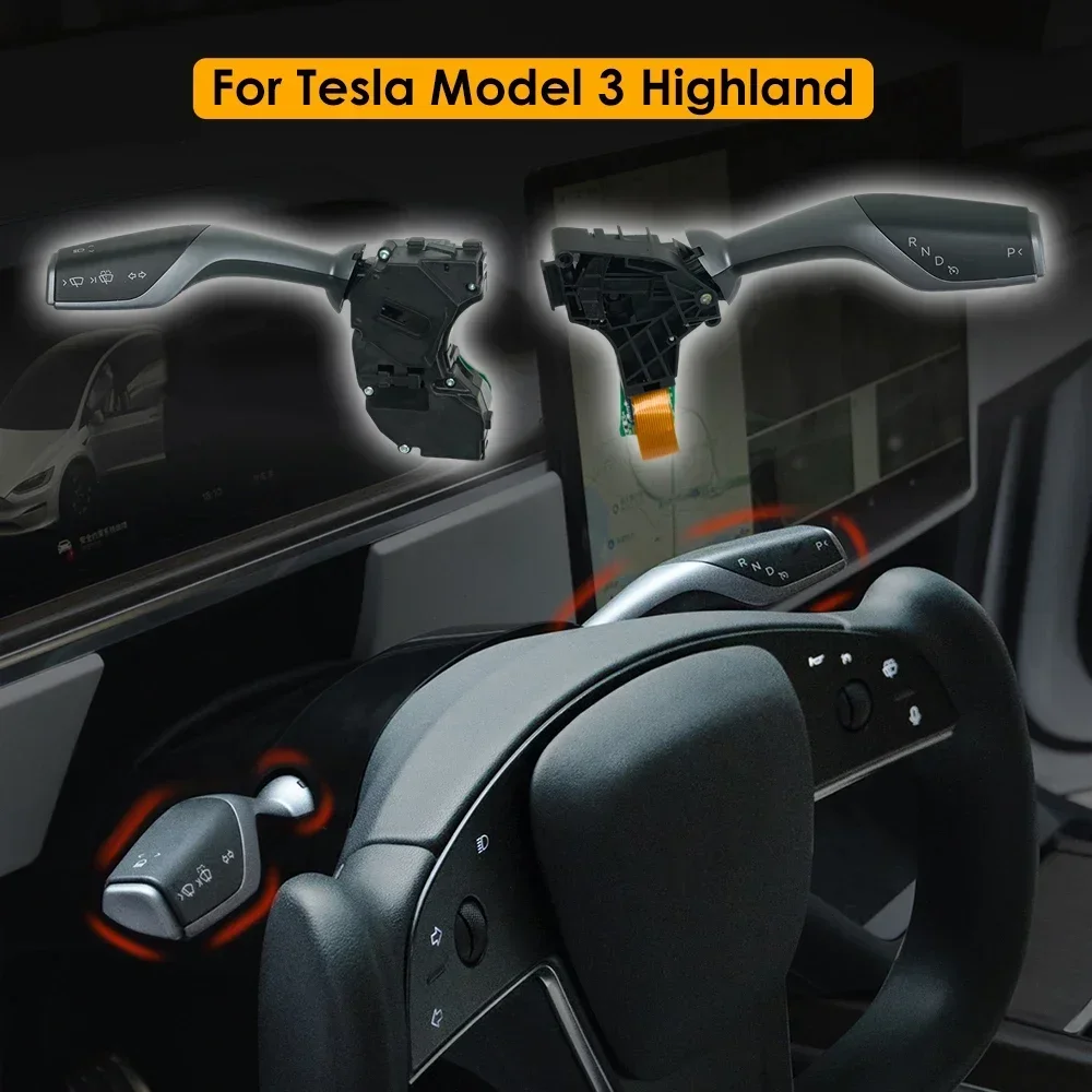 For Tesla Model 3 Highland Gear Shift Turn Stalks Gear Shifter Lever Signal Wiper Handle Shift Lever Car Accessories