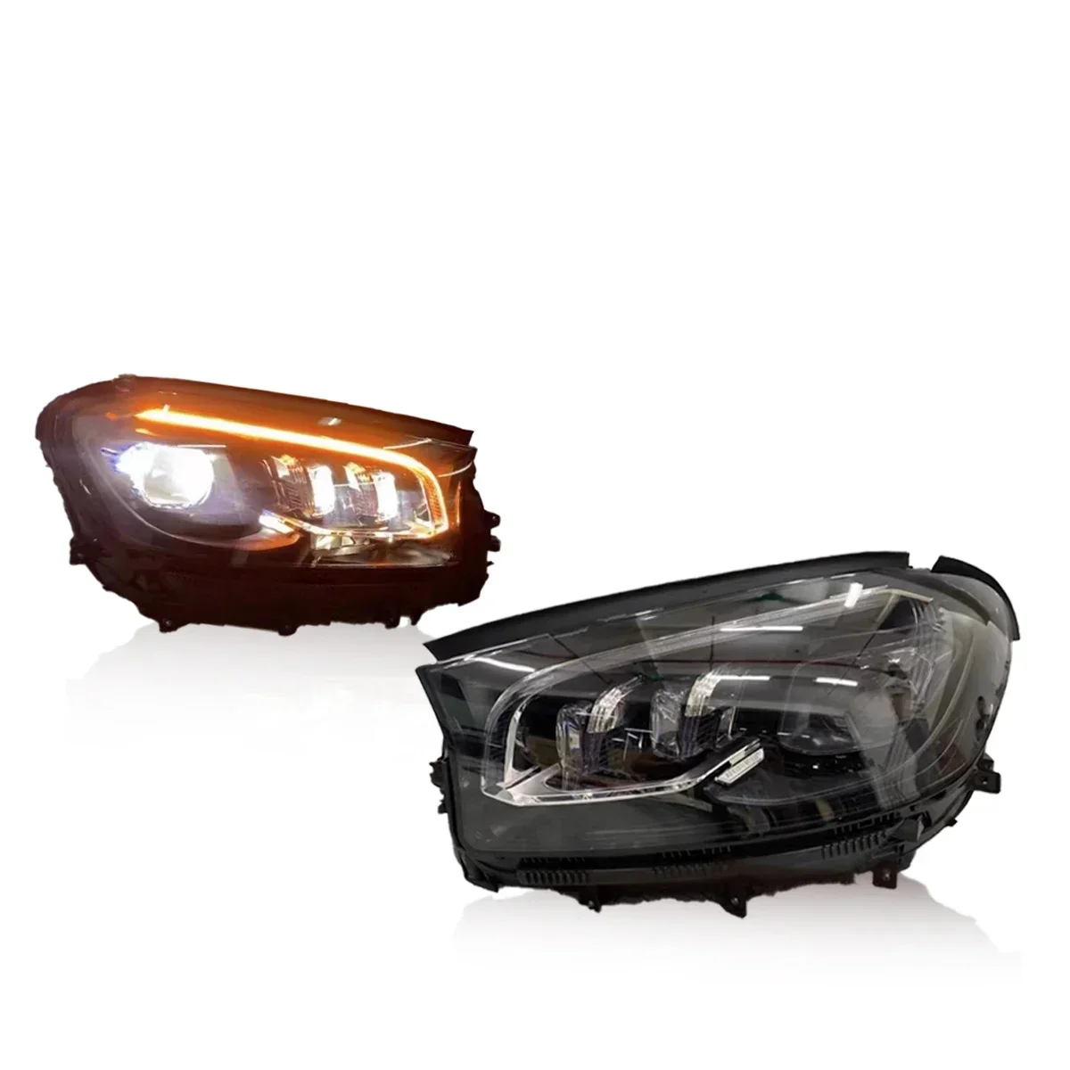 

Новые светодиодные фары, модифицированные полные фары для Benz GLS W167 2019-2021, указатели поворота, дневные ходовые огни