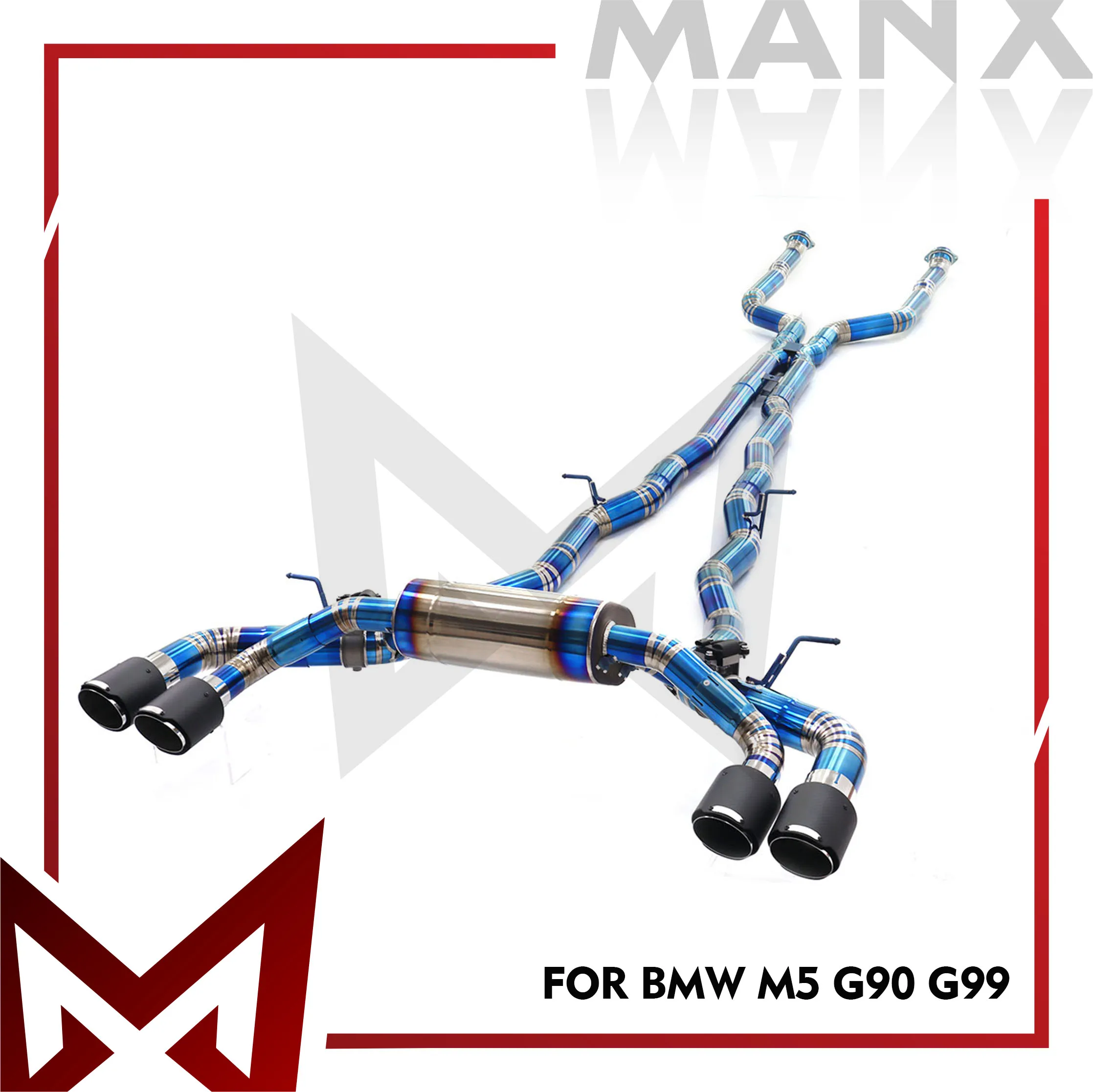 

MANX Catback Suitable For BMW M5 G90 G99 High Flow Performance Exhaust System Muffler With Electronic Valve