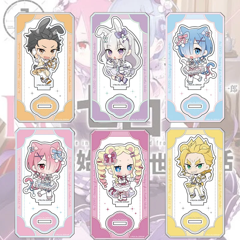 Re:ZERO − Starting Life in Another World 10CM Acrylic Figure Stand Figure Desktop Ornament Collecting Accessories Keychain