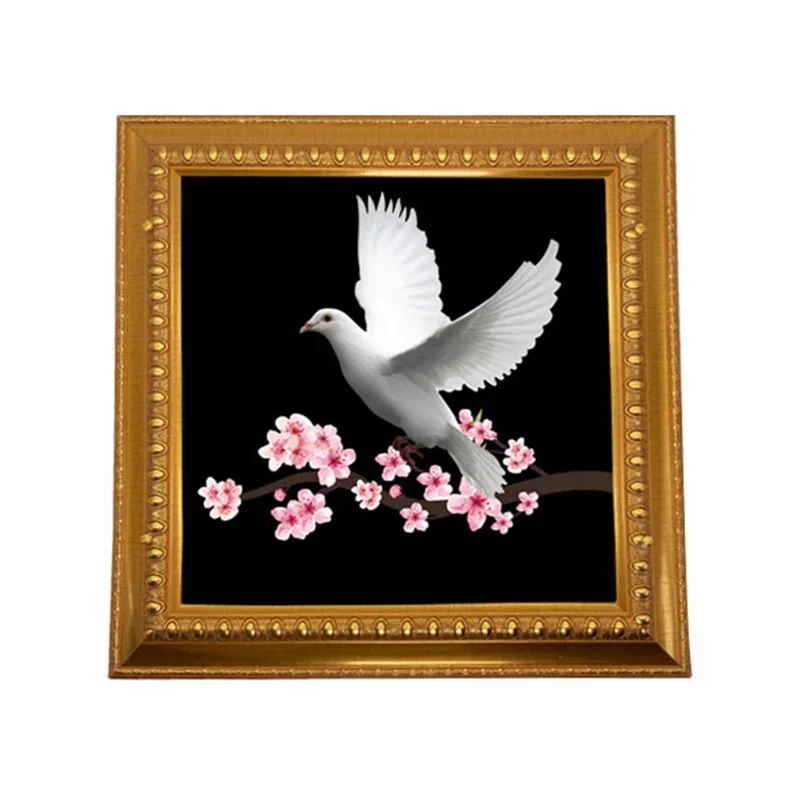 

Dove Picture To Real Dove (Gold Frame) Stage Magic Tricks Real Dove Appearing Production Magic Illusions Gimmicks Mentalism Show