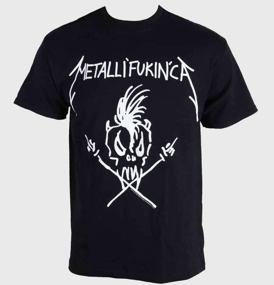 Y2K Sale Metallica Grafik Baumwoll-Band-T-Shirt Unisex Sommer Kurzarm Mode Marken-T-Shirt Luxus Casual Vintage Tees – Detail 4